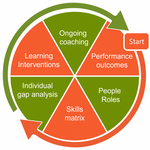 talent graphic 2 colour arrow